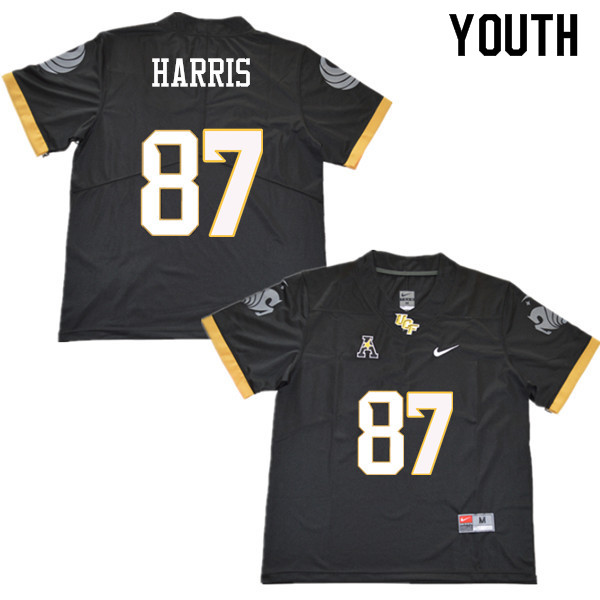 Youth #87 Jacob Harris UCF Knights College Football Jerseys Sale-Black